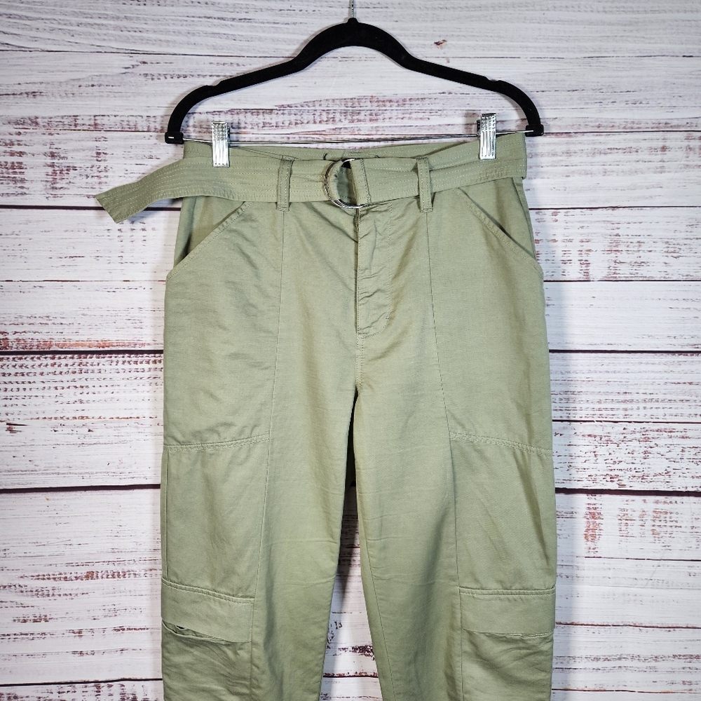 J Brand Athena green belted utility pants - Picture 5 of 16